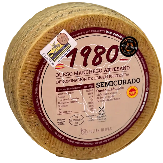 Queso Manchego 1980 Semicurado (D.O)