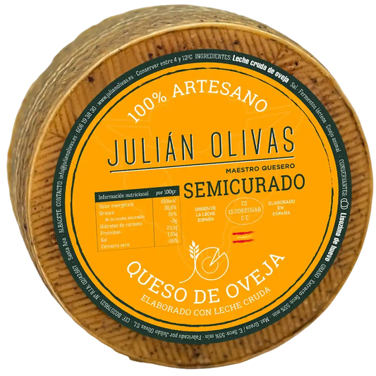 Queso de oveja Julián Olivas Semicurado