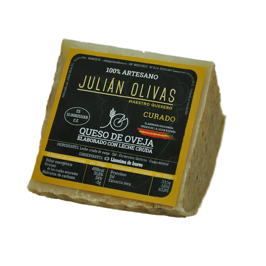 Cuña de Queso de oveja Julián Olivas Curado