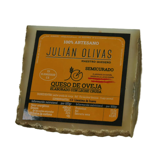 Cuña de Queso de oveja Julián Olivas Semicurado